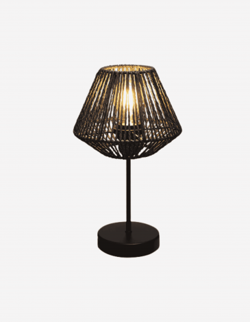 LÁMPARA "JILY" NEGRA H34CM