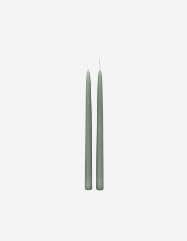 LOTE DE 2 VELAS DE ALGODÓN "HUGO" H30CM 