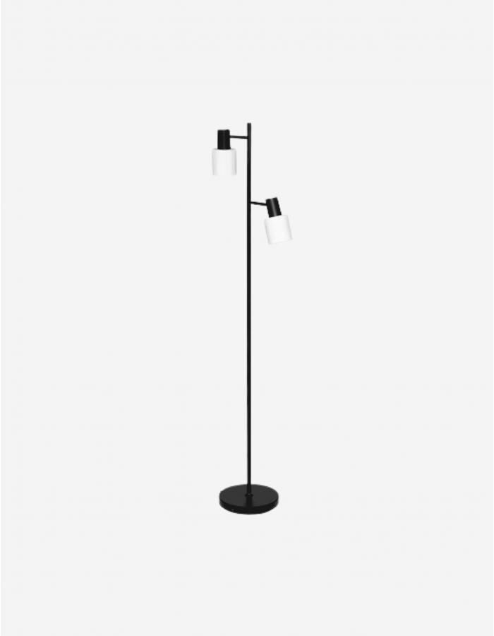 LAMPARA DE PIE RECTA METAL NEGRO