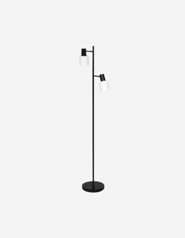 LAMPARA DE PIE RECTA METAL NEGRO