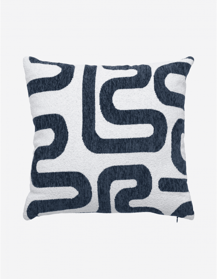 COJIN JACQUARD SAFINA AZUL EGEO 40X40