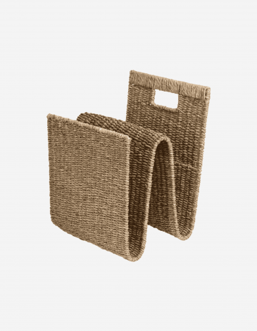 REVISTERO METAL/FIBRA NATURAL 30X30X40