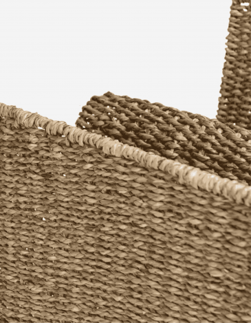 REVISTERO METAL/FIBRA NATURAL 30X30X40