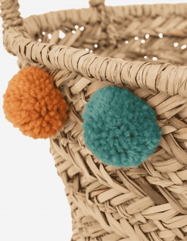 CESTA INFANTIL POMPONES LIVI 