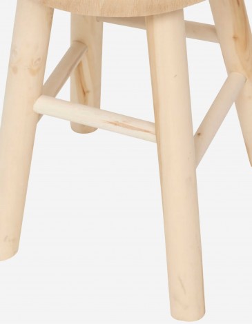 TABURETE AUXILIAR NYAR D28CM MADERA NATURAL