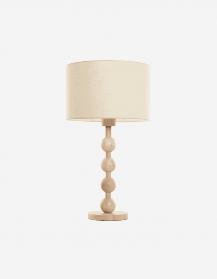 LÁMPARA SOBREMESA HEVEA RUBBERWOOD