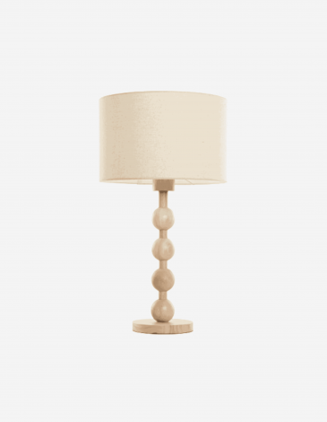 LÁMPARA SOBREMESA HEVEA RUBBERWOOD