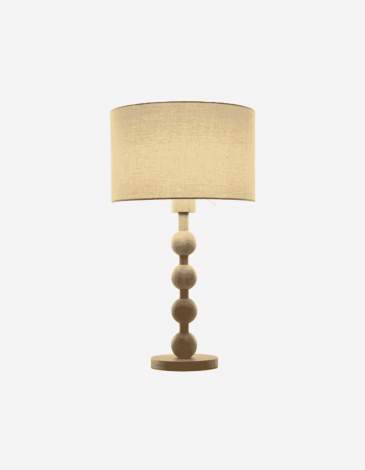 LÁMPARA SOBREMESA HEVEA RUBBERWOOD