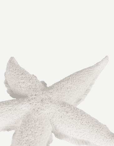 FIGURA ESTRELLA BLANCO RESINA 30X30X4