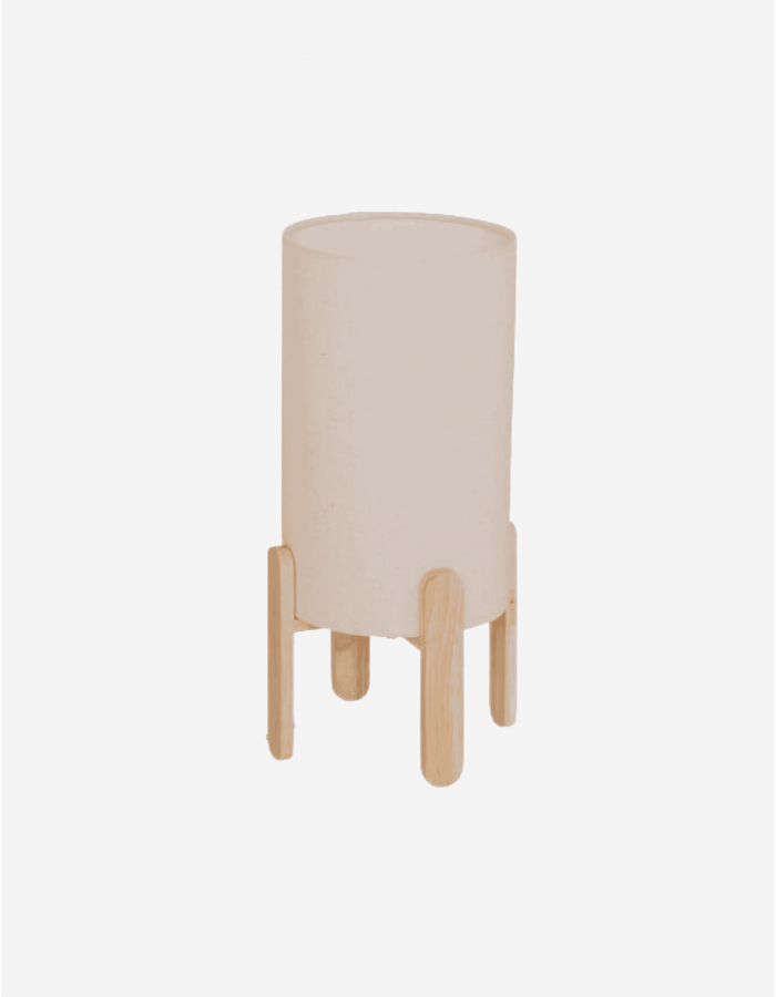 LÁMPARA DE MESA RAFA BASE DE MADERA