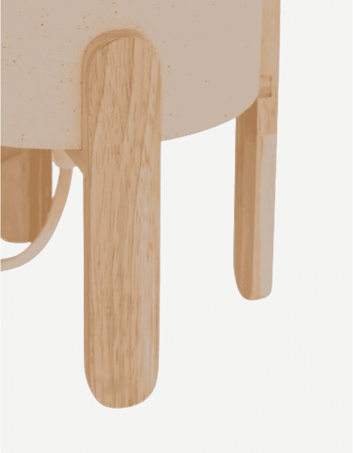 LÁMPARA DE MESA RAFA BASE DE MADERA