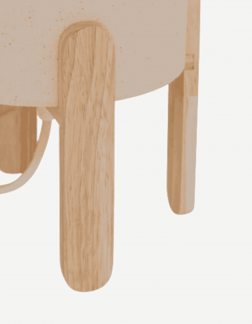 LÁMPARA DE MESA RAFA BASE DE MADERA