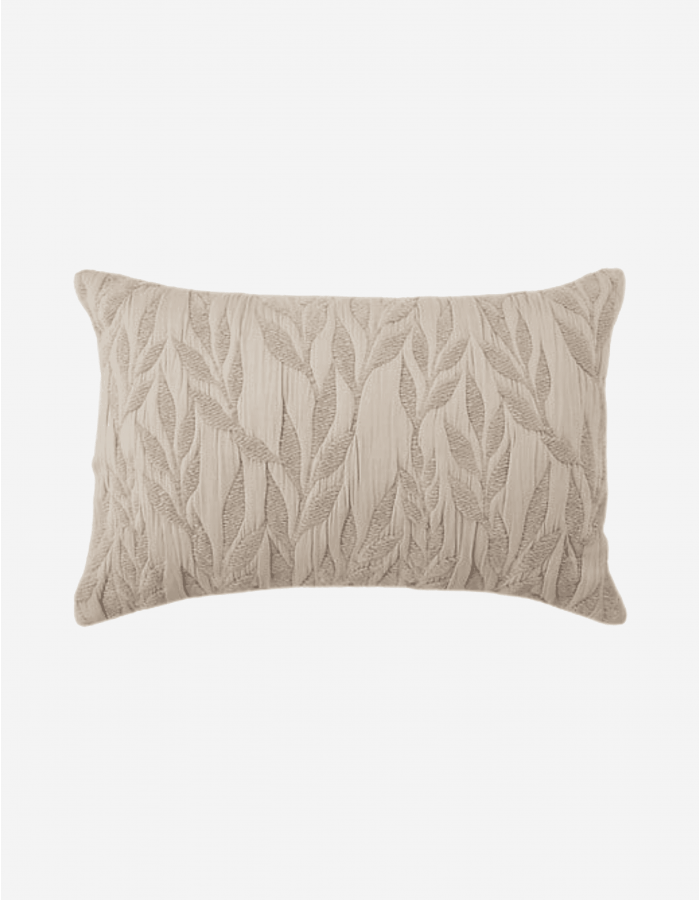 COJÍN JACQUARD LETHO 38X58 BEIGE LINO