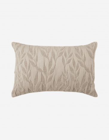 COJÍN JACQUARD LETHO 38X58 BEIGE LINO