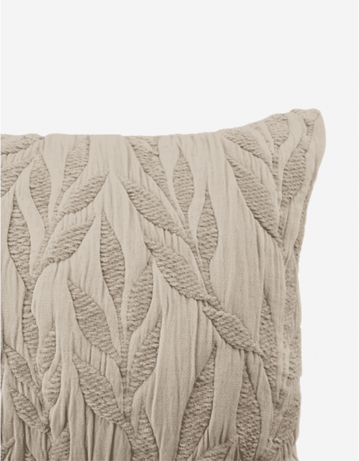 COJÍN JACQUARD LETHO 38X58 BEIGE LINO