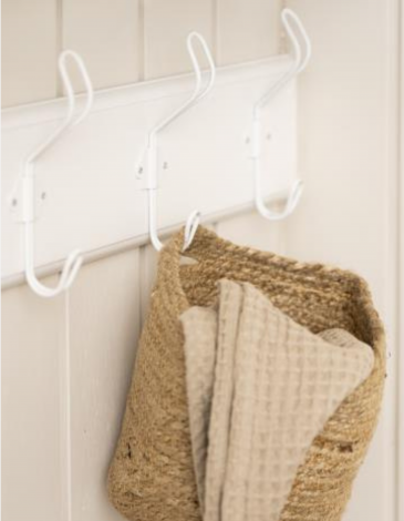 PERCHERO 3 GANCHOS METAL MADERA