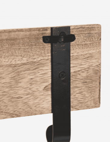 PERCHERO PARED MANGO 3 GANCHOS