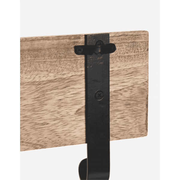 PERCHERO PARED MANGO 3 GANCHOS