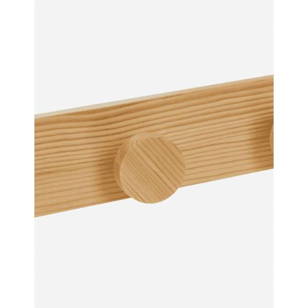 PERCHERO 4 GANCHOS PINO NATURAL 