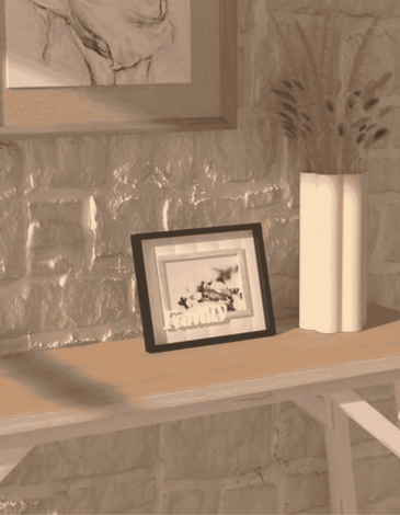 --MARCO DE FOTOS "LORENZO", MADERA Y CRIST