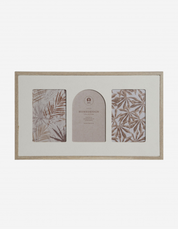 MARCO MULTIFOTO MDF CRISTAL 39X24CM