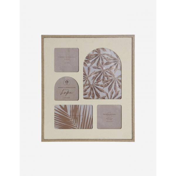 MARCO MULTIFOTO MDF CRISTAL 34X39CM