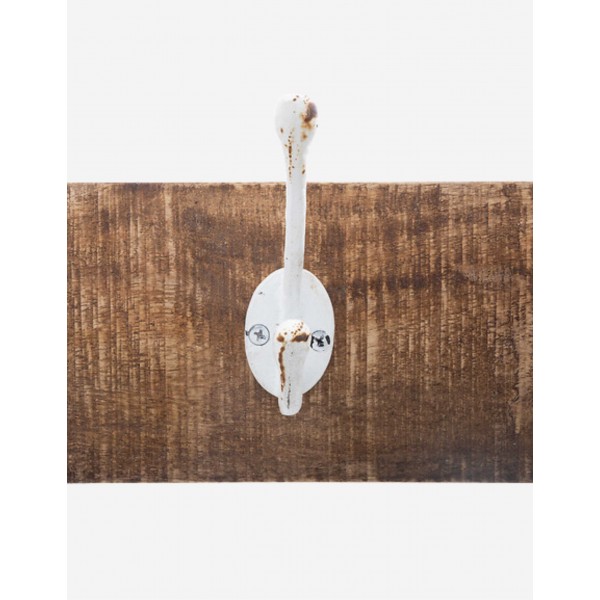 PERCHERO PARED MADERA 5 GANCHOS 