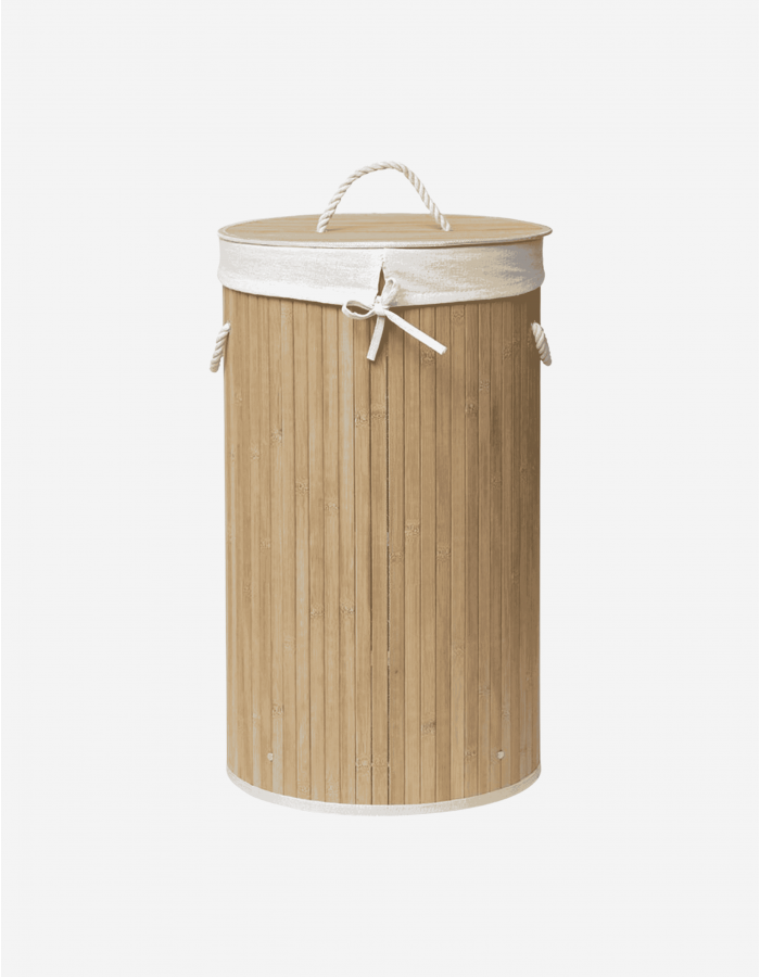 CESTA PARA ROPA PLEGABLE BAMBÚ LINO