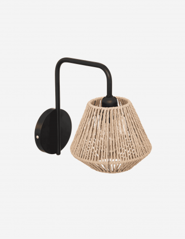 LÁMPARA DE PARED "JILY", METAL Y PAPEL, 