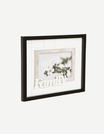 --MARCO DE FOTOS "LORENZO", MADERA Y CRIST