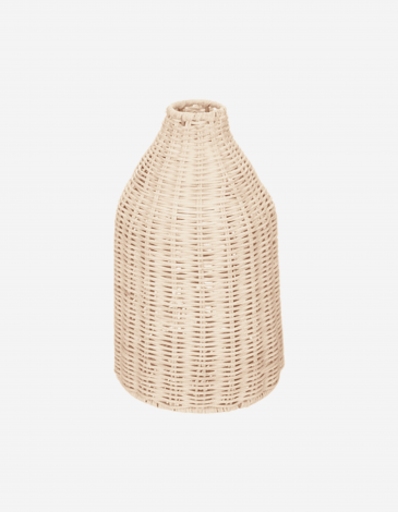 JARRÓN "SEA VIEW" DE METAL Y RATÁN H26 C