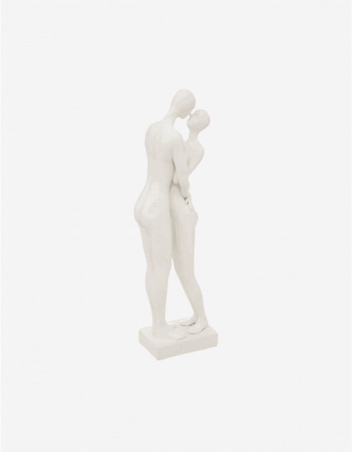 ESTATUILLA "RIVI" PAREJA BLANCA H33CM