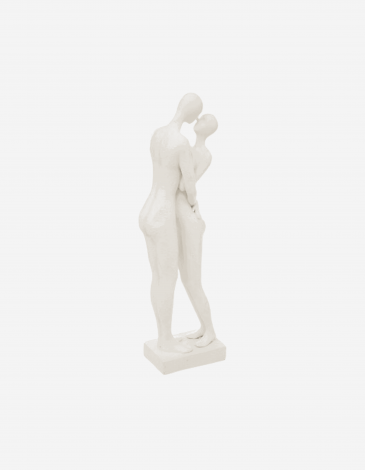 ESTATUILLA "RIVI" PAREJA BLANCA H33CM