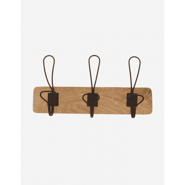 COLGADOR MADERA X3 46X22CM