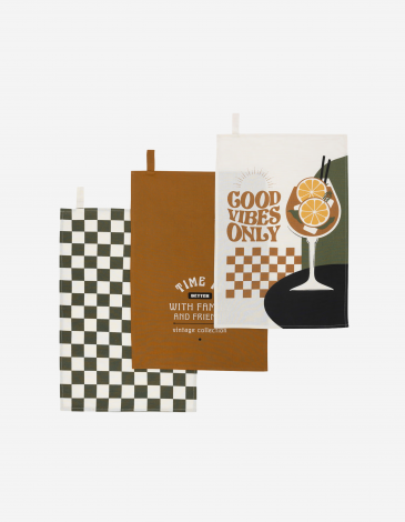 SET 3 PAÑOS DE COCINA HELU