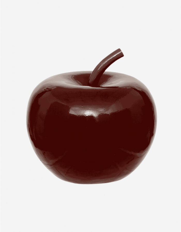 MANZANA DECORACIÓN EXTERIOR RESINA ROJA