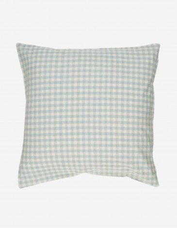 FUNDA DE COJÍN VIGGO 50X50 CUADROS AZUL