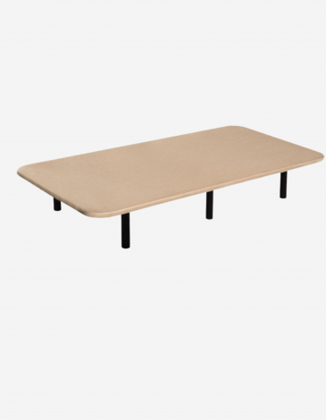 BASE TAPIZADA 150X190 3D BEIGE