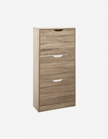 MUEBLE ZAPATERO NATURAL CON 3 CAJONES