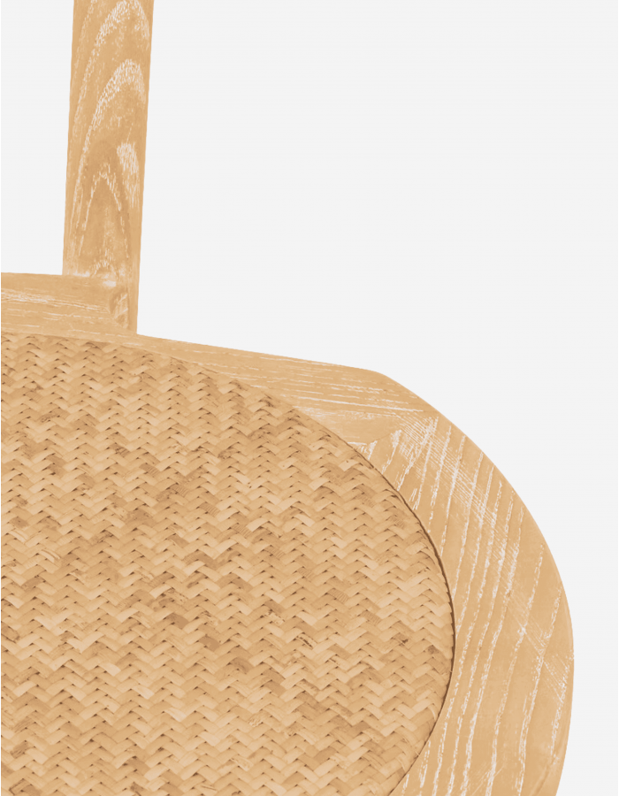 SILLA BISTRO DELMO PATAS DE OLMO NATURAL BLANQUEAD