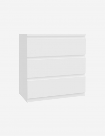 COMODA 3 CAJONES BLANCA 