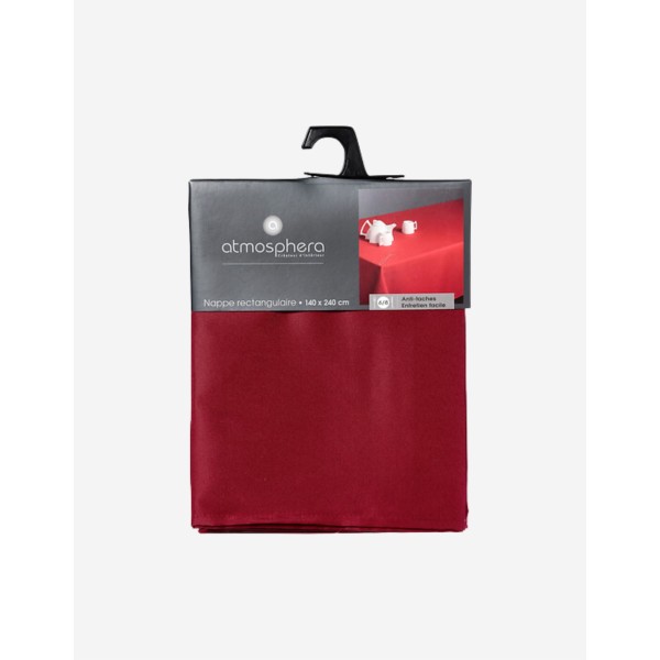 MANTEL ANTIMANCHAS 140X240 ROJO