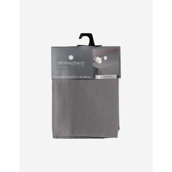 MANTEL ANTIMANCHAS 150X300 CM GRIS