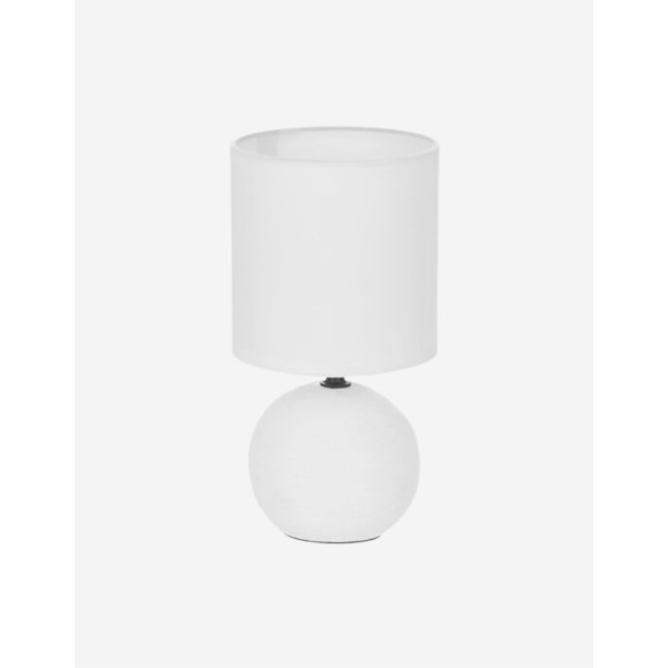 LÁMPARA BOLA DE CERÁMICA BLANCA