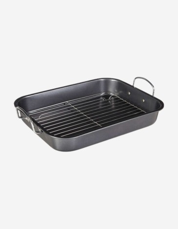 BANDEJA PARA ASAR CON REJILLA DE ACERO