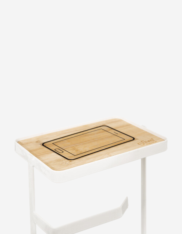 PORTARROLLOS WC CON RESERVA PAPEL BLANCO