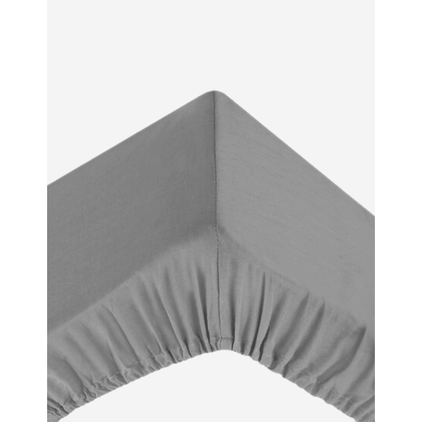 SÁBANA BAJERA DE ALGODÓN, GRIS, TAPA H30