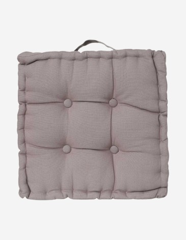 COJÍN DE SUELO 40X40 GRIS CLARO