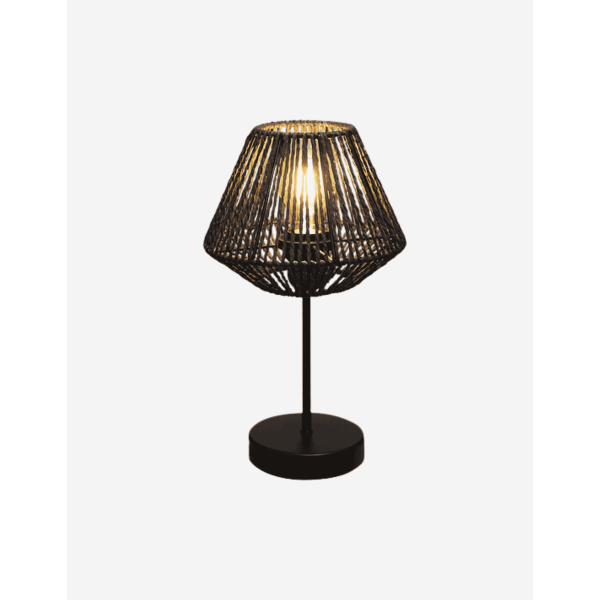 LÁMPARA "JILY" NEGRA H34CM