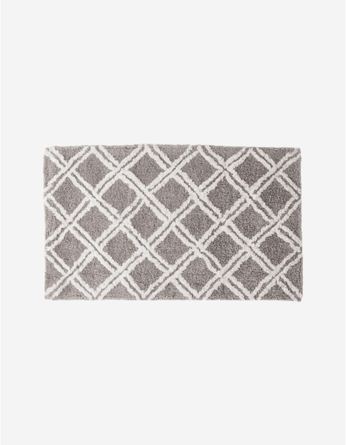 --ALFOMBRA DE BAÑO 50X70 BLANCO AZULADO